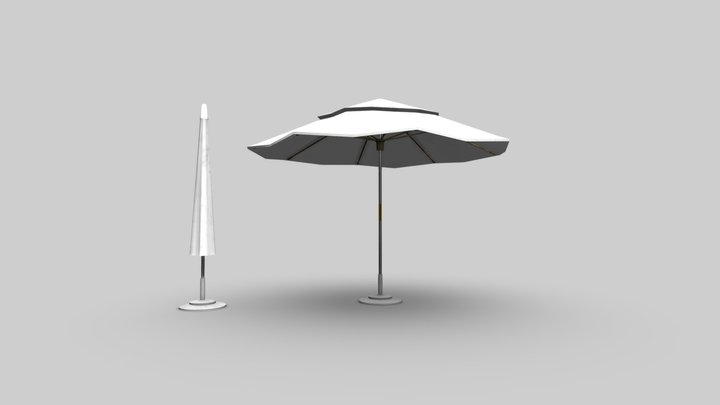 Parasol Pack Open/Close [Game Ready] 3D Model