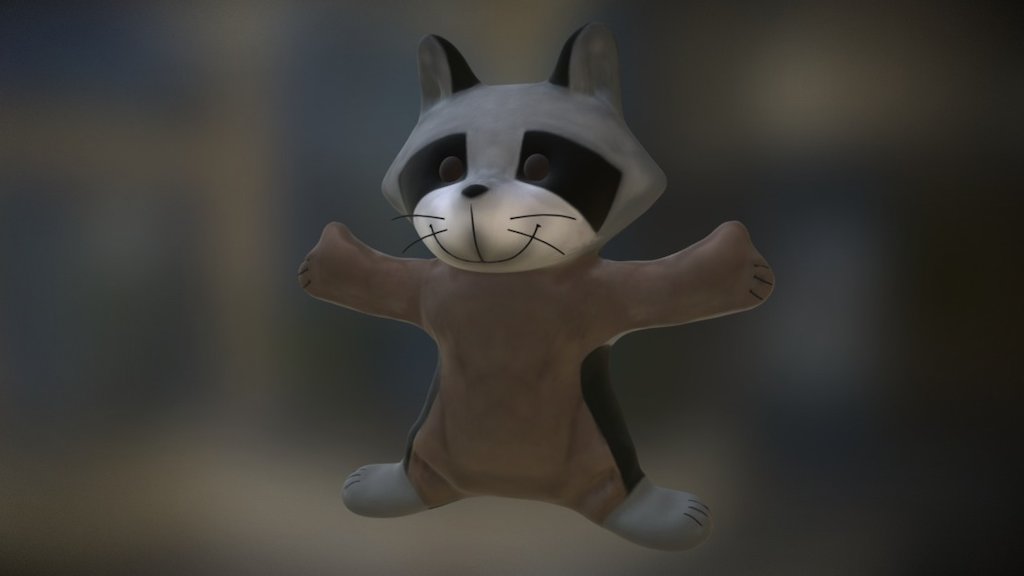 Procyon lotor : stuffed animal