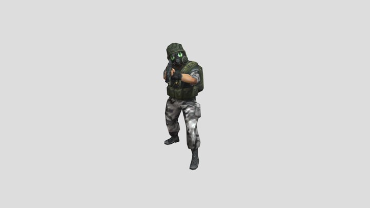 PC Computer - Half- Life - HECU Grunt HD 3D Model