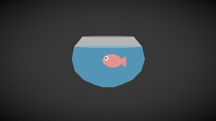 Household Props Challenge Day 01 - Fish Bowl 3D Model