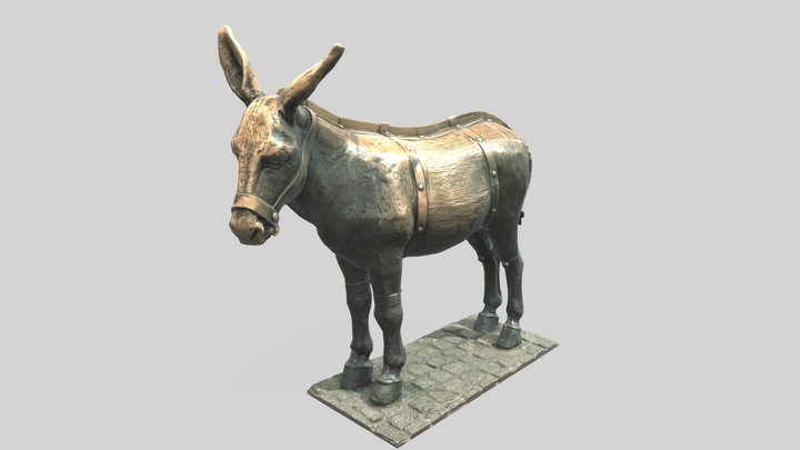 Donkey statue from Toruń 3D Model