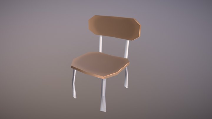 Lowpoly chair 3D Model