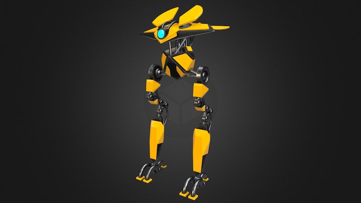 Robot Character 3D Model