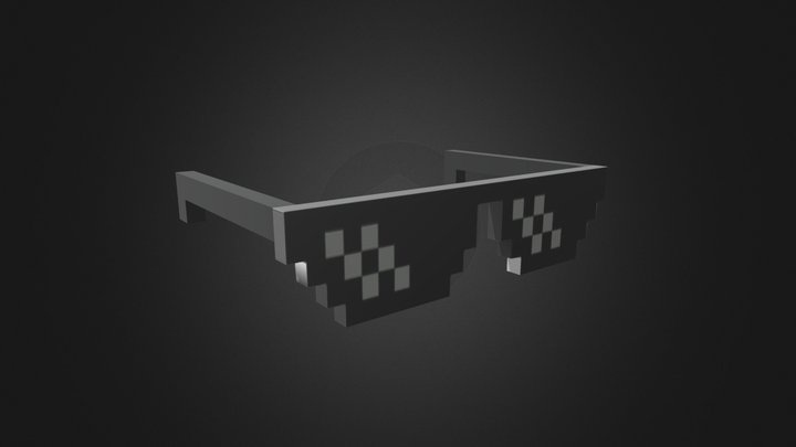 Deal With It Glasses 3D Model