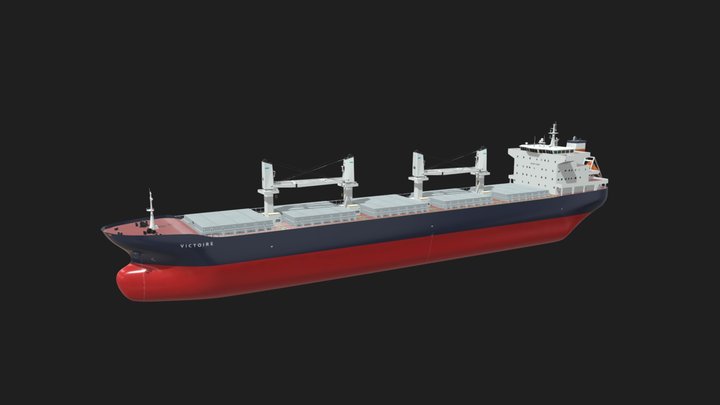 Cargoship - Bulkcarrier 3D Model