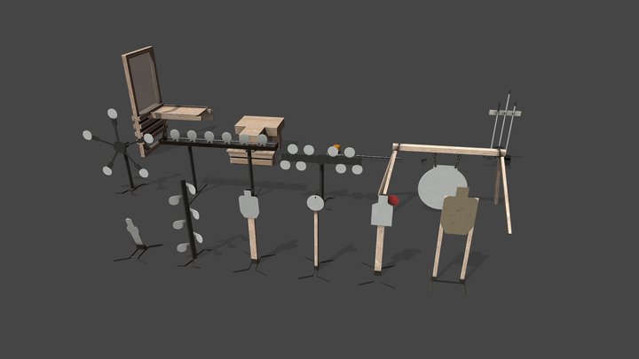 Shooting Target Set – Modelo 3D gratuito STL