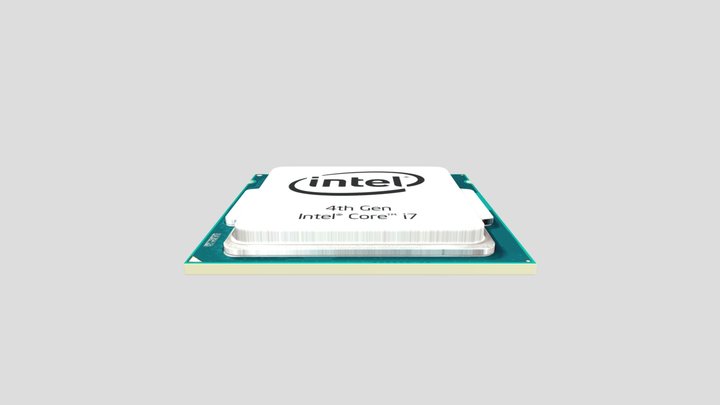 Computer_chip_obj 3D Model