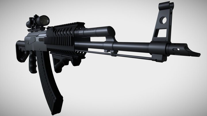Tactical AK-47 3D Model
