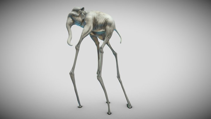Elephant 3d model 3D Model