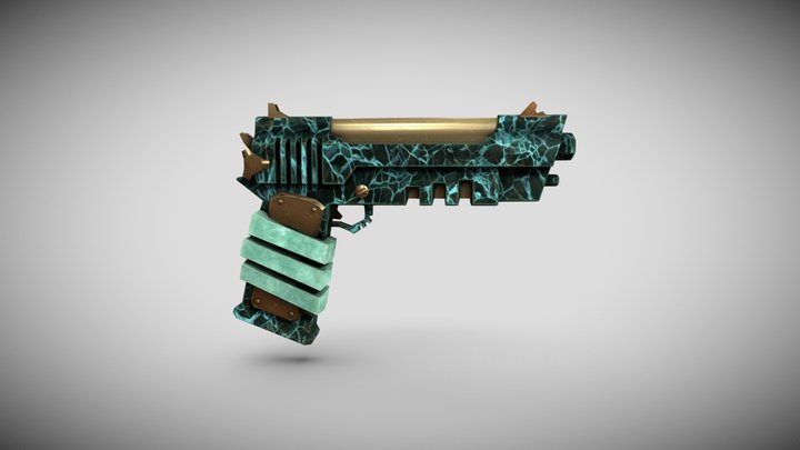 -Pistola Low (Shattered Clemency)- 3D Model
