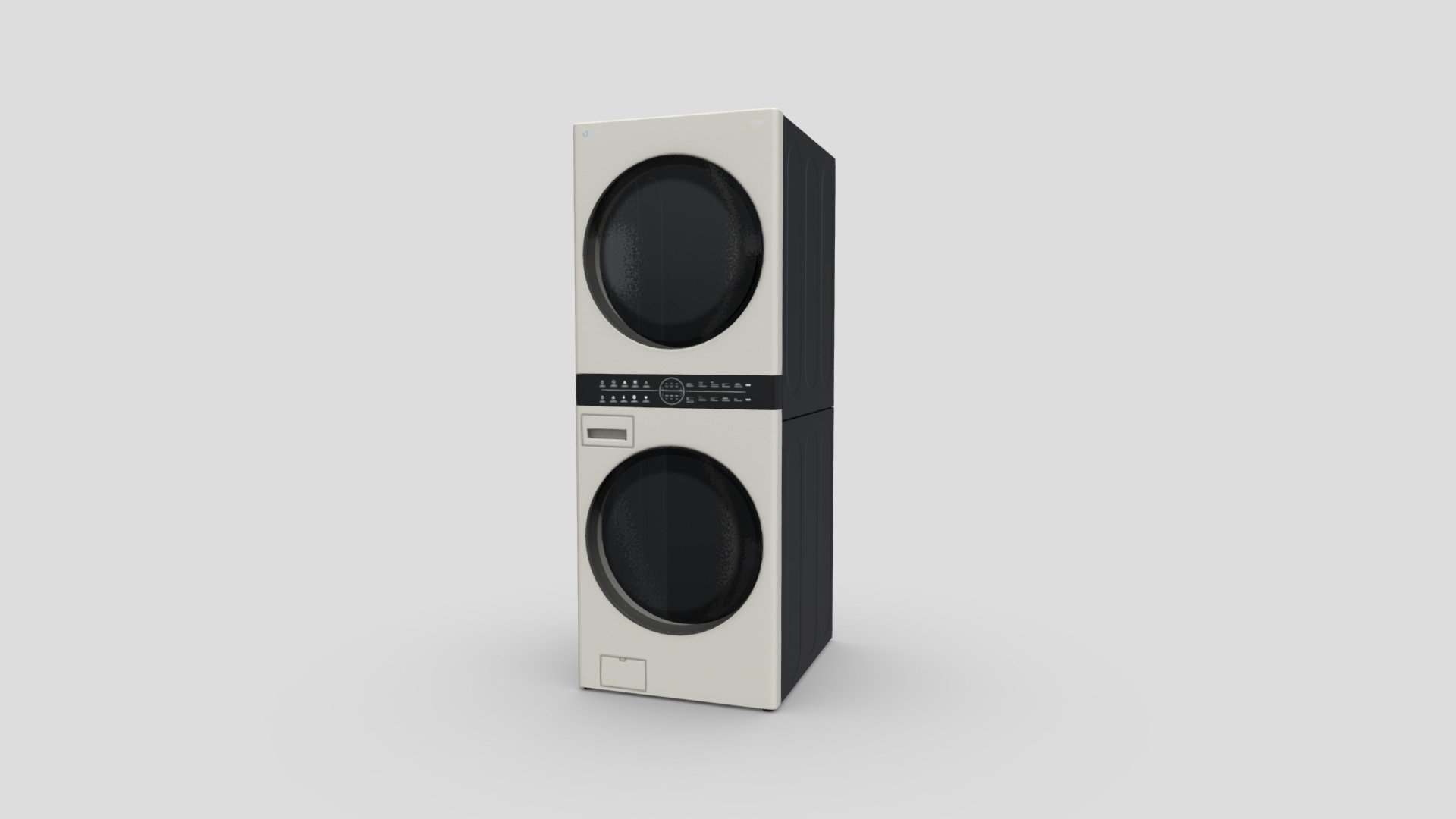 LG Trom Wash Tower Object Collection Buy Royalty Free 3D Model By 