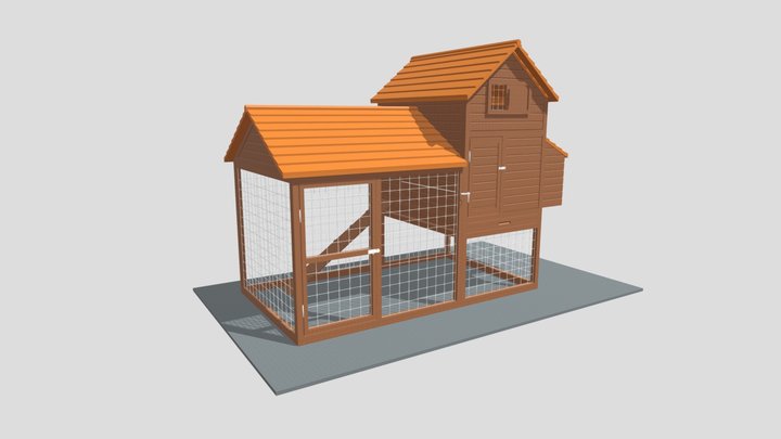 chicken coop obj 3D Model