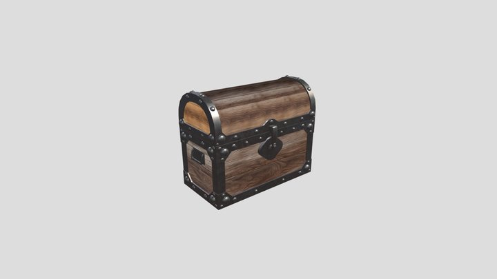 Medieval Treasure Chest 3D Model