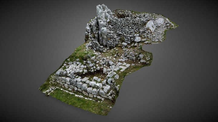 Medieval Lime Kiln & Roman Wall 3D Model