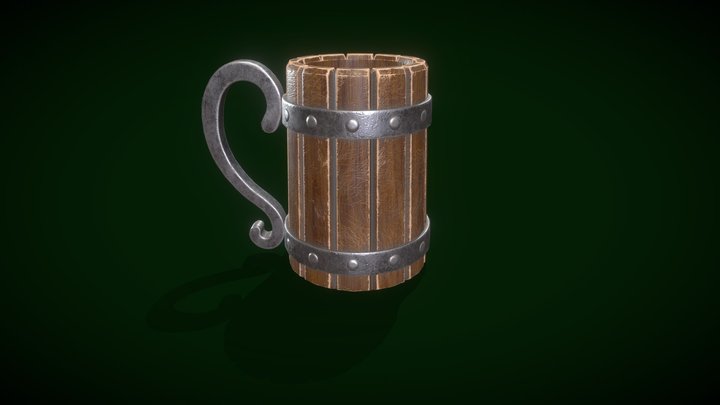 Taza low poly 3D Model