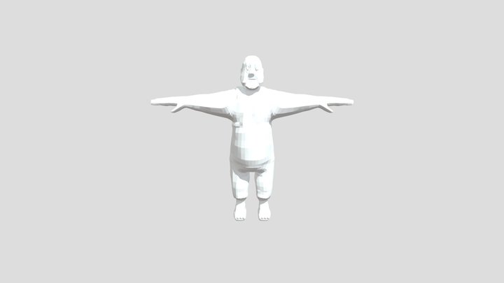 Uncle Richter Mid-poly 3D Model