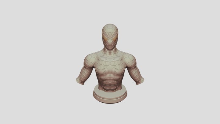 Spiderman_Sclupt_High Poly 3D Model