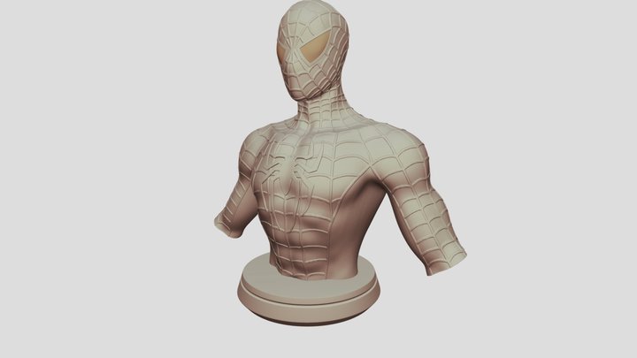 Spiderman_Sclupt_High Poly 3D Model