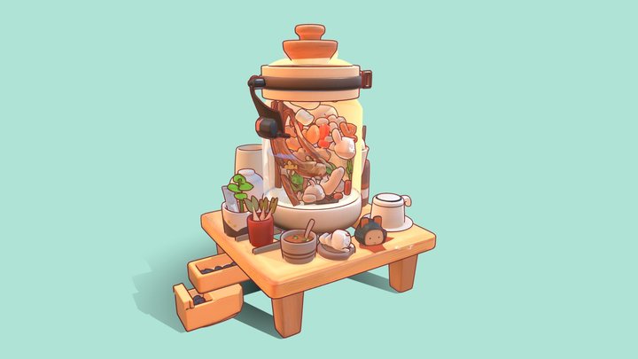 fruit bottle 3D Model