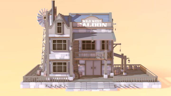 Wildest Saloon 3D Model