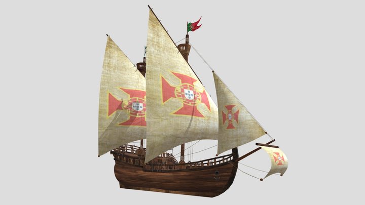 Ship K II (Caravel) – Modello 3D gratuito STL
