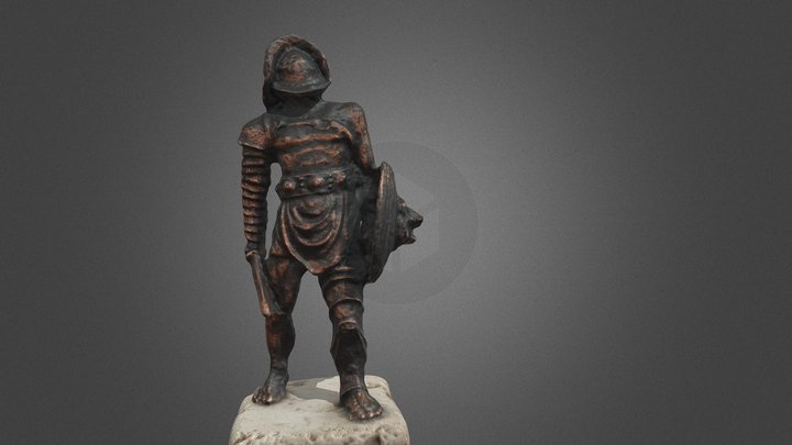 Estatuilla de gladiador romano