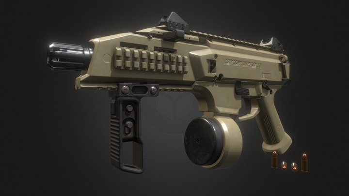 CZ Scorpion EVO 3 S1 Pistol 3D Model