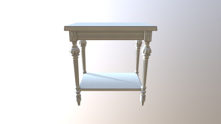 Vintage Nightstand 3D Model