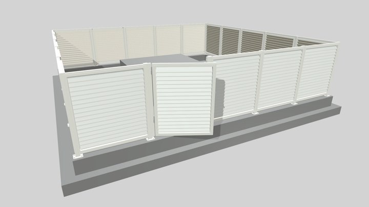 CLOTURE ZONE PAC - CORNICHE DU BS 3D Model