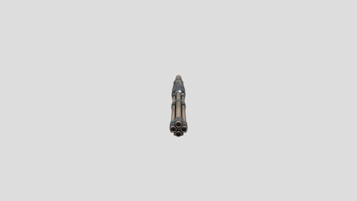Steampunk Gun 3D Model