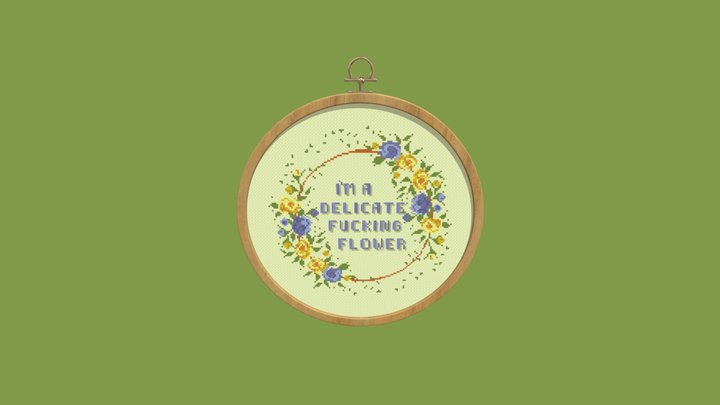 Delicate F*cking Flower 3D Model