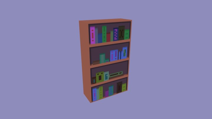 Bookcase 3D Model