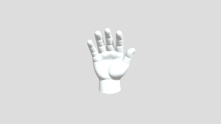 The moon woke up cosmic hand 3D Model