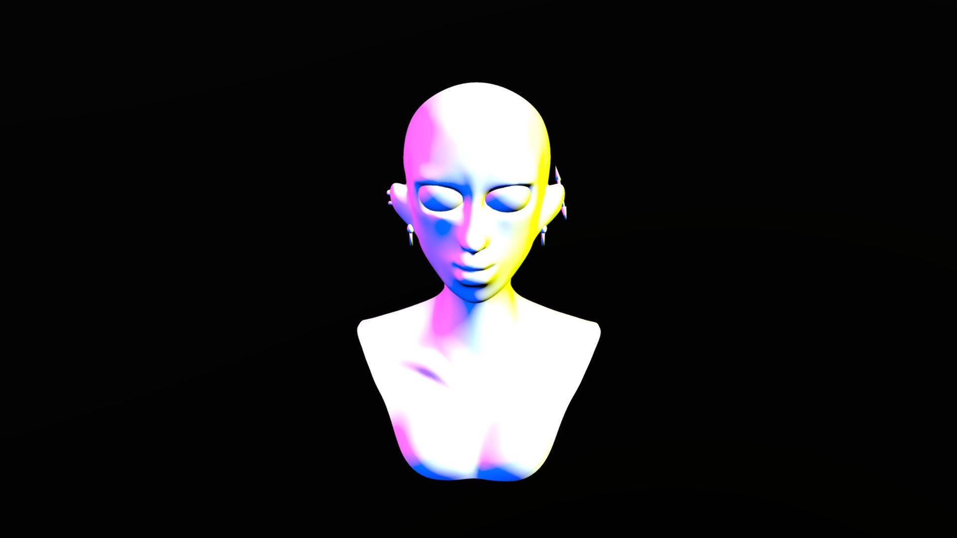 Head sculpture Blender. 3D model by HonokaKuro [ba8f2bc] Sketchfab