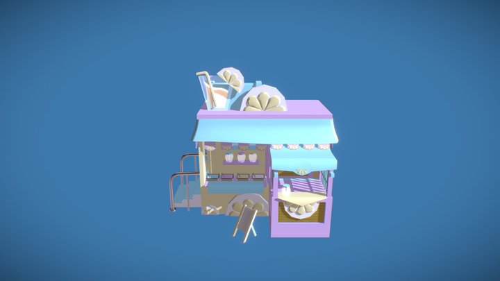 Ice Cream Shop 3D Model