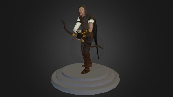 Medieval Character: Archer 3D Model