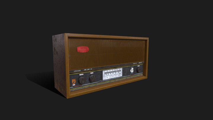 Old Radio Itamarati 3D Model