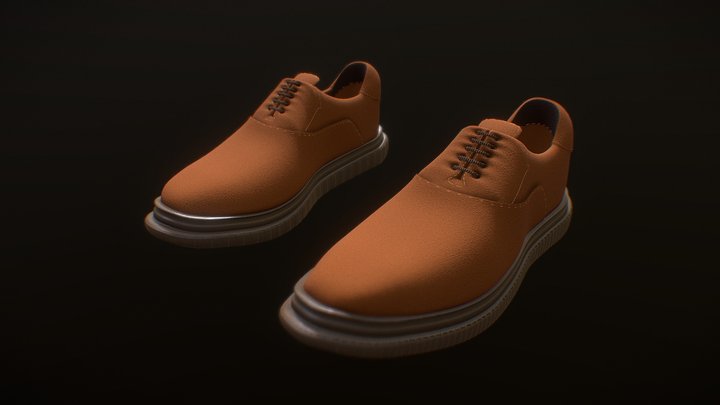 Suede Shoes 3D Model