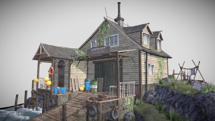 DAE Diorama - By the ocean 3D Model
