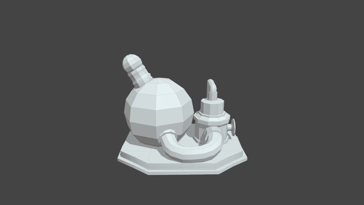 potion stand low 3D Model