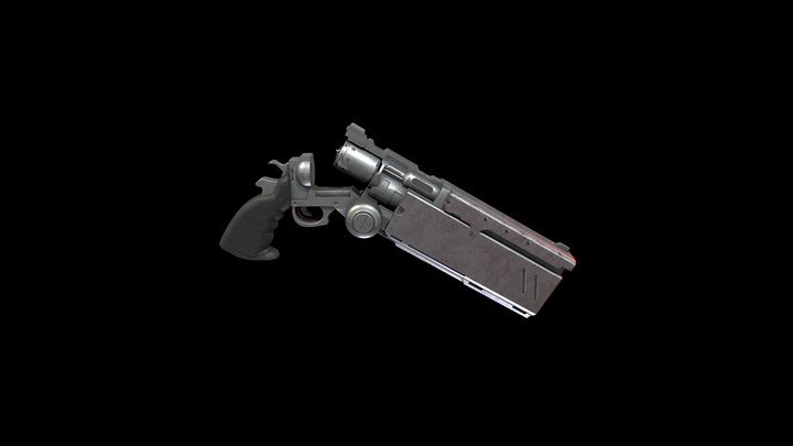 Vash The Stampede's Revolver (Trigun Stampede) 3D Model