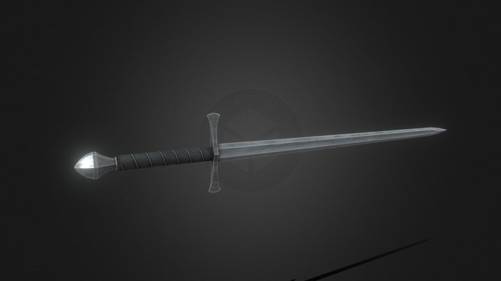 Steel Longsword 3D Model
