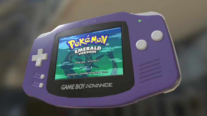 Game Boy Advance, Substance Painter Project 3D Model