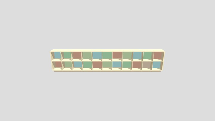 Armário Escolar 3D Model