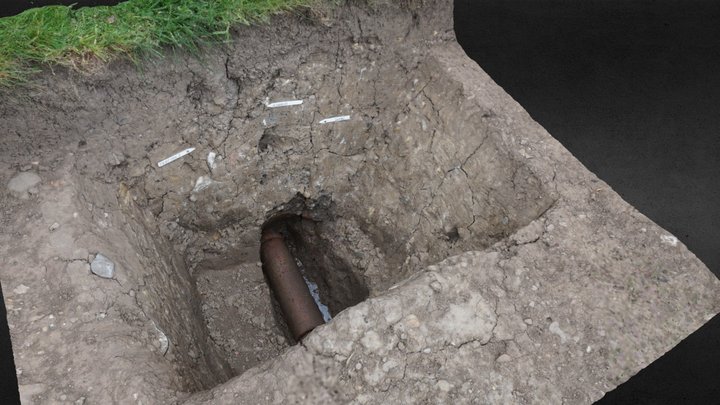 HH Trench 6 Feature 2 Field Drain 3D Model