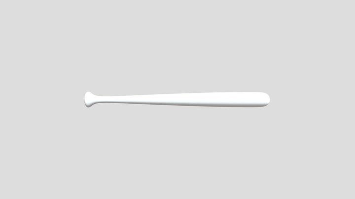Baseball Bat Wood 3D Model