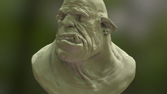 Test Orc Head 3D Model