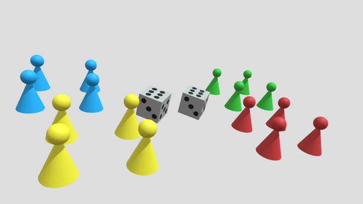 Dice and Tokens – Modello 3D gratuito STL
