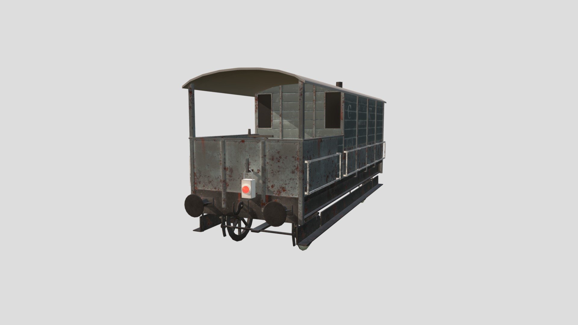 british GWR 15 t breakvan toad - Download Free 3D model by Cromwell777 ...
