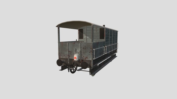 british GWR 15 t breakvan toad 3D Model
